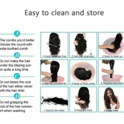 Cosplay peruk demon slayer gradient långt hår syntetisk peruk W><noscript><img width=