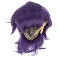 Cosplay peruk för män Kort Anime Cosplay Fashionabla festdräkt Syntethår ​​Peruk Lila><noscript><img width=
