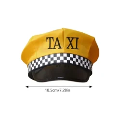 Cosplay Taxichaufför Hatt för Kvinnlig Taxichaufför Keps Möhippa Kostym Stor Brätte Uniform Keps Rollspel Huvudbonad><noscript><img width=