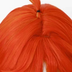 Cosplay-peruk Genshin Impact Mavuika Peruk Anime Kostym Långt Orange Vågigt Hår med Lugg för Kvinnor Halloween Familjefest><noscript><img width=