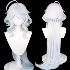 Cosplay-peruk, Genshin Impact-peruk, med två perukmössor, för Halloween, fest och etc> Peruker