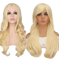 Cosplay-peruker med lugg för Barbie-filmdräkt><noscript><img width=