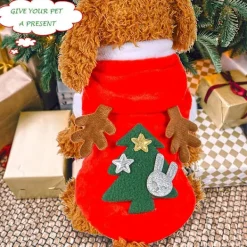 Costume de Noël pour chien de chatpolyester Elk Christmas Pet Cos><noscript><img width=
