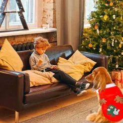 Costume de Noël pour chien de chatpolyester Elk Christmas Pet Cos><noscript><img width=