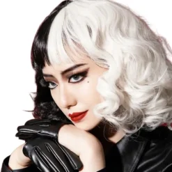 Cruella De Vil Cosplay Peruk> Peruker
