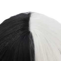 Cruella De Vil Peruk Dam Cosplay Lockigt Hår Kort Vågiga Peruker><noscript><img width=