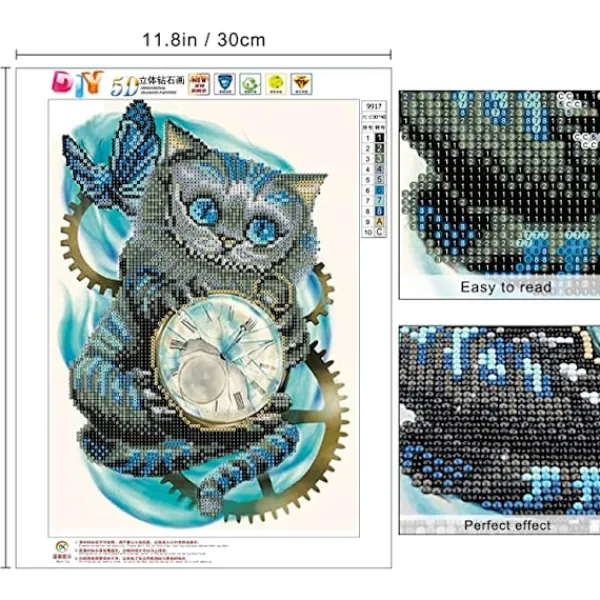 5D Diamantmålning efter nummer-kit, Diamantmålning, Diamantbroderi> Smink