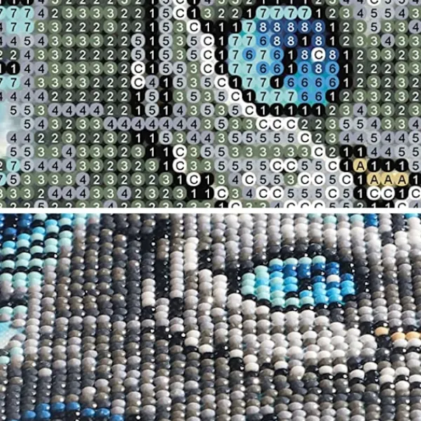 5D Diamantmålning efter nummer-kit, Diamantmålning, Diamantbroderi> Smink