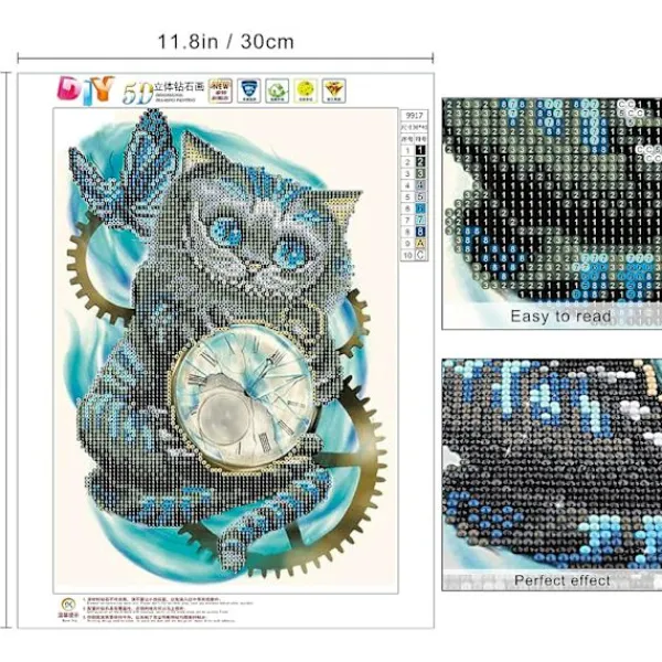 5D Diamantmålning, Kit efter siffror, Diamantmålning, Diamantbroderi> Smink