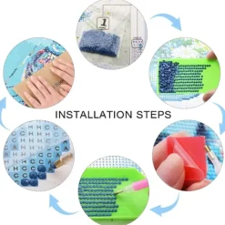 5D Diamantmålning, Kit efter siffror, Diamantmålning, Diamantbroderi><noscript><img width=