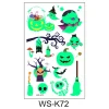 3D Halloween Tillfällig Tatuering 6-pack> Smink