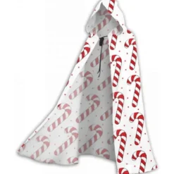 D479 Julgranskarameller Kappa Mantel Män Flickor Klänning Kappa Mantel 150cm För Jul Halloween Cosplay Kostymer HYG479><noscript><img width=