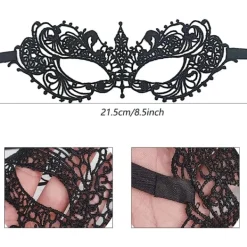Damernas Sexiga Boll Maskerad Kostym Spetsmask Halloween Maskeradfest Halv Mask 2 stycken> Masker