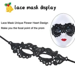 unbranded Dammask med spets, venetiansk maskeradboll, sexig venetiansk maskeradkarnevalfestboll ansiktsmaskeradmask> Masker