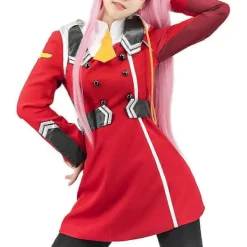 Darling In The Franxx Zero Two Cosplay Kostym för Kvinnor Cosplay Klänning Outfit Anime Uniform Halloween Karneval Party Comic-con Komplett Set[JUN] 2XL | Fyndiq> Dräkter