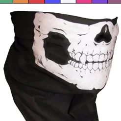 Awendela Dödskallemask - Buff - Paintball - Scarf - Bandana - Halsduk - Skidmask - Flera färgval one size> Masker