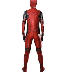 Deadpool Cosplay Kostym Vuxen Anime Superhjälte Dräkt med Hatt Tillbehör [JUN] 140><noscript><img width=