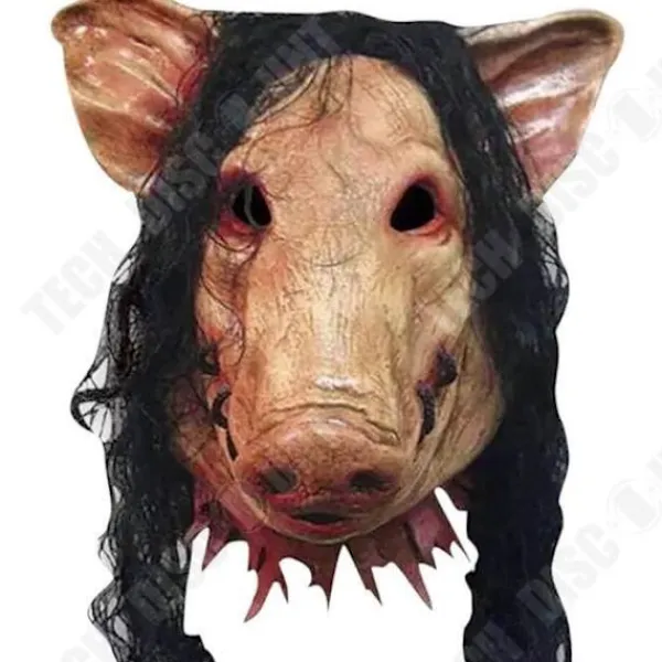 LUNAVO Dekorativ Mask - TD® - Griskött SAW - Högkvalitativ Latex - Cosplay - Halloween> Masker