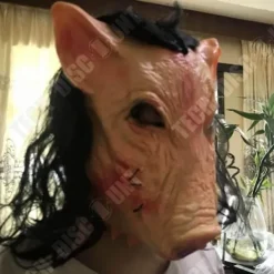 LUNAVO Dekorativ Mask - TD® - Griskött SAW - Högkvalitativ Latex - Cosplay - Halloween> Masker