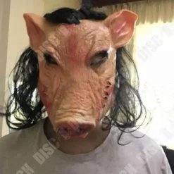 LUNAVO Dekorativ Mask - TD® - Griskött SAW - Högkvalitativ Latex - Cosplay - Halloween><noscript><img width=