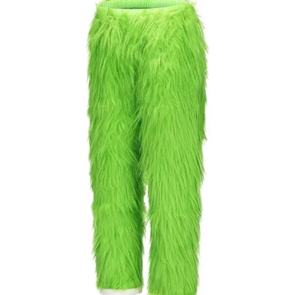 7-delad Grinch-dräkt för julcosplay, vuxen tomtekostymset + A-Perfet 7PCS komplett klädset 7PCS komplett klädset L> Dräkter