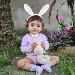 3-delad kanin utklädningsset påskkanin öron set kaninsvans för barn vuxna halloween påsk kostymfest cosplay kostym dekoration><noscript><img width=