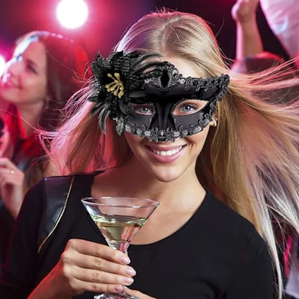 2-delad Maskerset för Par - Venetianskt Maskeraddräkt - Plast> Masker