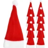 15-delad mini tomteluva kopp flaskhållare jul tomteluva bestickhållare jul bestickhållare (13.50X5.70X5.70CM, röd)> Tillbehör
