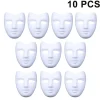 10-delad set DIY vit mask för målning enkel tom stil 3 KLB> Masker