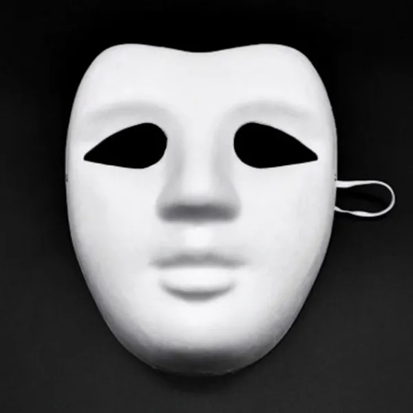 10-delad set DIY vit mask för målning enkel tom stil 3 KLB> Masker