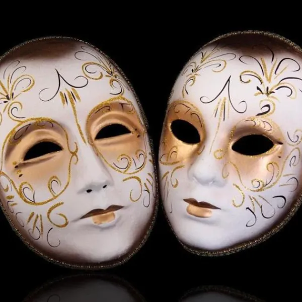 10-delad set DIY vit mask för målning enkel tom stil 3 KLB> Masker