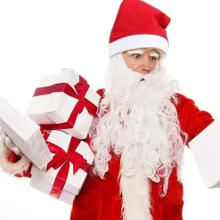 5-delars set med hatt, skägg och peruk för julfest> Tillbehör