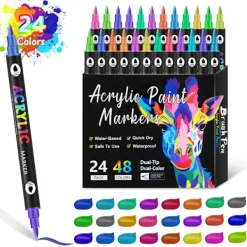 12-delars set med nagelkonstpennor med 0,5 mm fin spets för exakt klotter och ritning.> Smink