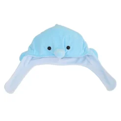 Delfinplyschhatt, bomullsmaterial tecknad huvudbonad leksak för barn gåva> Huvudbonader