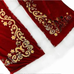 Deluxe Julkostym i Sammet Plus Size för Vuxna Cosplay Par Tomtekläder Maskerad Juluniform Kostym för Män Kvinnor XXL Red Man><noscript><img width=