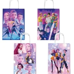 Best Trade Demon Hunter Birthday Party Supplies Set: porslin, banderoll, tårtpålägg och ballonger för barn tattoos-500pcs><noscript><img width=