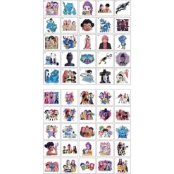 Demon Hunter Temporär Tatuering Klistermärke Vattentät Graffiti Design för Cosplay Fester Festivaler> Smink