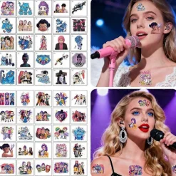 Demon Hunter Temporär Tatuering Klistermärke Vattentät Graffiti Design för Cosplay Fester Festivaler> Smink