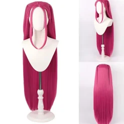 Demon Hunters Kostym Rumi Peruk Realistisk Anime Cosplay Peruk för Cosplay Konvent (FMY) Svart li_YF><noscript><img width=