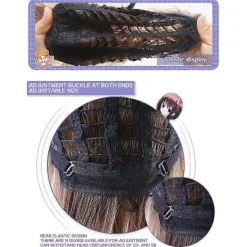 Demon Hunters Kostym Rumi Peruk Rumi Cosplay Peruk Anime Zoey Mira Peruker Långt Rakt Håraccessoar för Kvinnor Rose[YD]><noscript><img width=