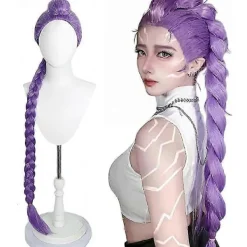 Demon Hunters Kostym Rumi Peruk Realistisk Anime Cosplay Peruk För Cosplay Konvent -[D]> Peruker