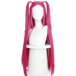 Demon K-pop Hunter Kostym Rumi Peruk Mira Zoe Realistisk Anime Cosplay Peruk för Cosplay Konvent Lila Rumi-WELLNGS child> Peruker