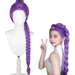 hhu Demon K-pop Hunters Kostym Rumi Peruk Mira Zoe Realistisk Anime Cosplay Peruk för Cosplay Konvent Lila Rumi Rumi【Peruk】 Rumi【Peruk】 child> Peruker