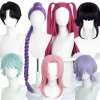 Demon K-pop Hunters Kostym Rumi Peruk Mira Zoe Realistisk Anime Cosplay Peruk för Cosplay-konvent Lila Rumi Zoe【Peruk】Zoe【Peruk】> Peruker