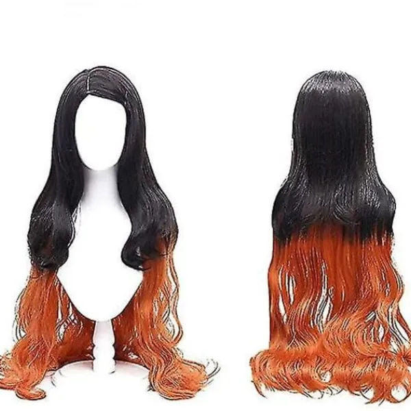 2023-Demon Slayer Bror och Syster Kamado Nezuko Cosplay Kostym Outfit Kimono Anime Kostym Peruk-1 Shinobu Kostym 140cm (Barnstorlek)> Peruker