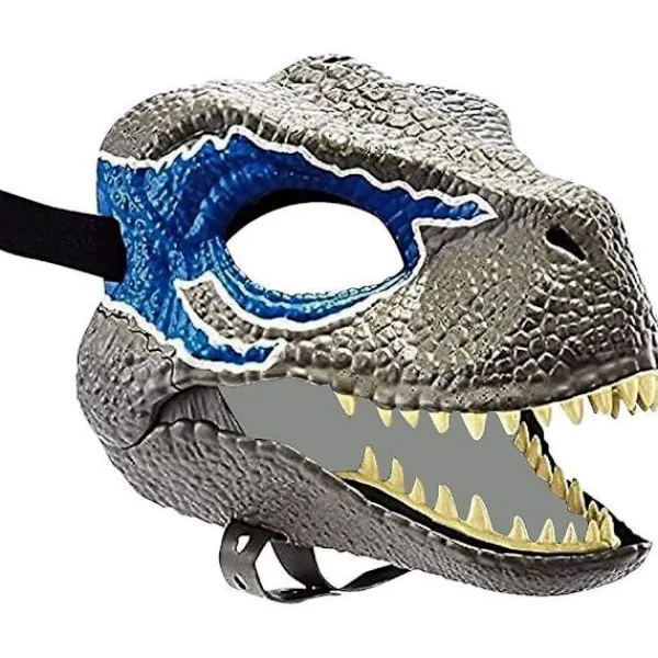 Dino Mask med rörlig käke Dekor-tyrannosaurus Rex Maskrörlig drake, cosplay Mask Party Födelsedag Halloween> Masker