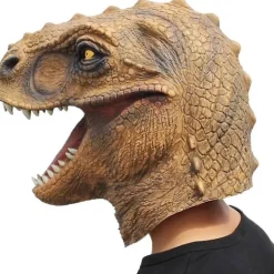Dinosaurie Mask Latex Dinosauriehuvud Mask Nyhet Halloween Kostymfest Djur Jurassic Huvud Mask><noscript><img width=