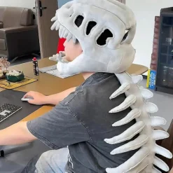 Dinosaurieben Kostym Plysch Hatt Dinosauriepark Exoskelett Plyschleksak Halloween Alla Hjärtans Dag Present för Barn Vuxna As shown><noscript><img width=