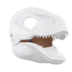 Dinosauriemask Huvudbonad, Jurassic World Dinosaurieleksaker med Öppningsbar Rörlig Käke, Velociraptor Mask & Tyrannosaurus Rex Mask Paket> Masker