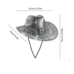 Discokula Cowboyhatt, Spegelkula Cowboyhatt, Möhippa Sällskapshatt><noscript><img width=